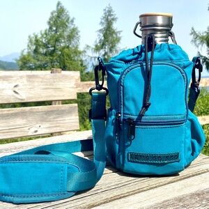 Teal Crossbody Bag for hiking, eco-friendly